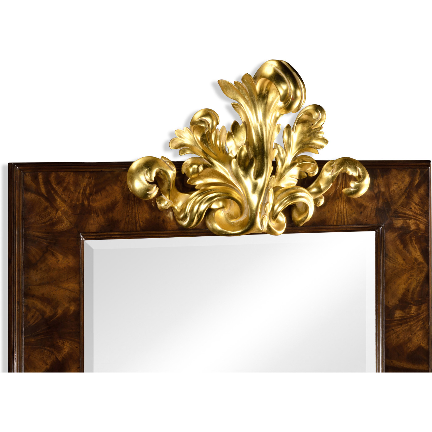 Hallway mirror with gilded carving