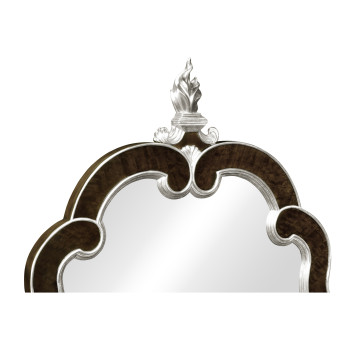 Black Eucalyptus and Silver Hanging Mirror