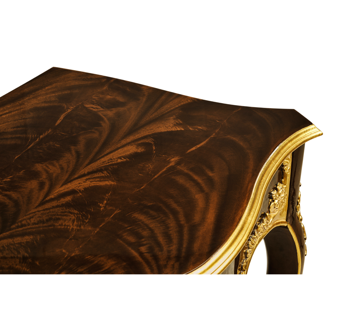 Console table with gilded carving