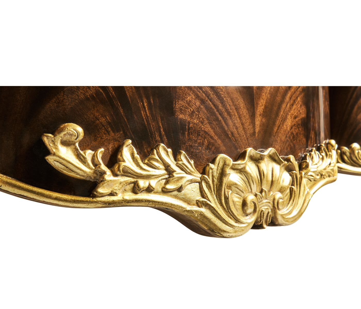 Console table with gilded carving