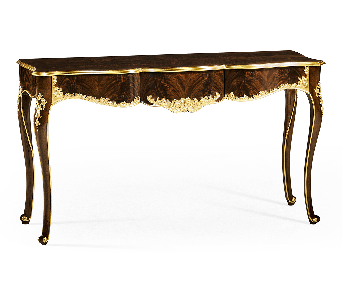 Console table with gilded carving