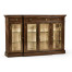 Dark Rosewood Four-Door Display Cabinet