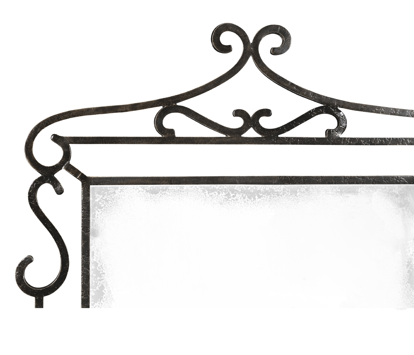 Wrought-iron mirror