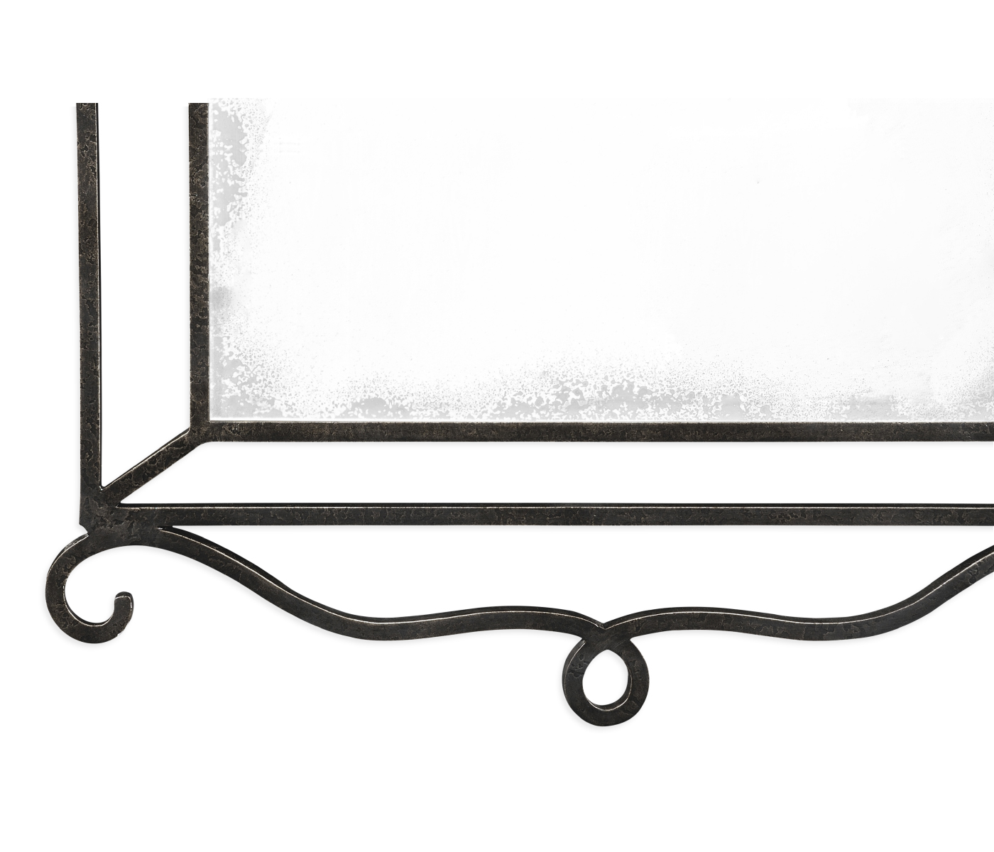 Wrought-iron mirror
