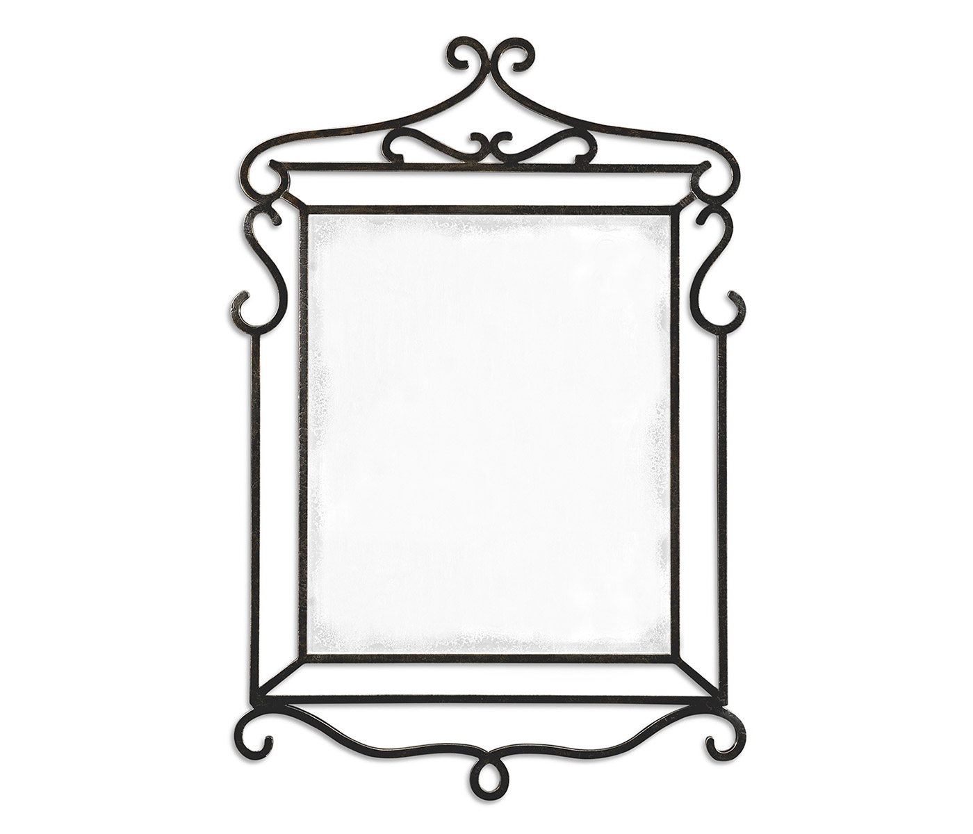 Wrought-iron mirror