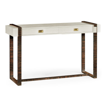 Great White faux Croc console