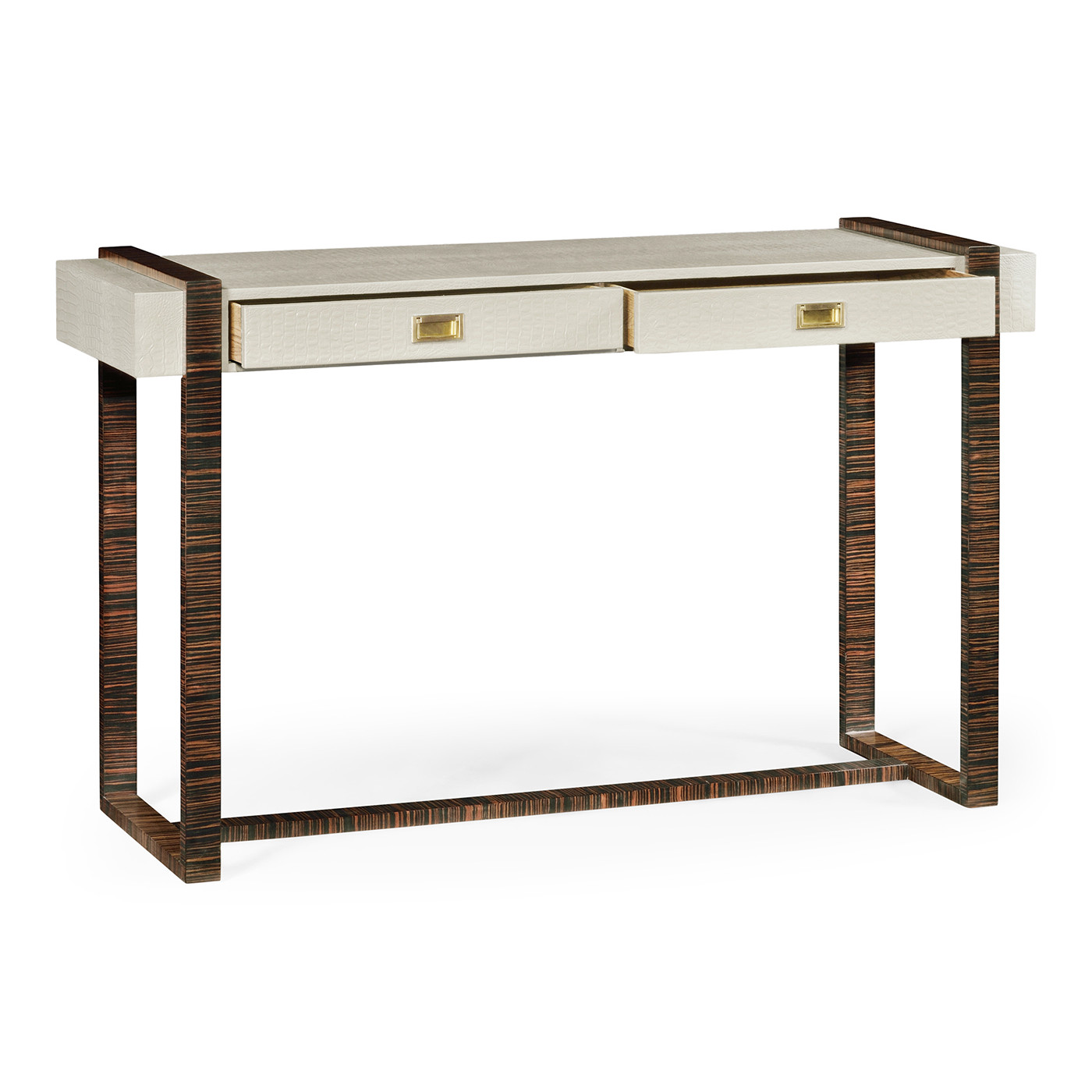 Great White faux Croc console