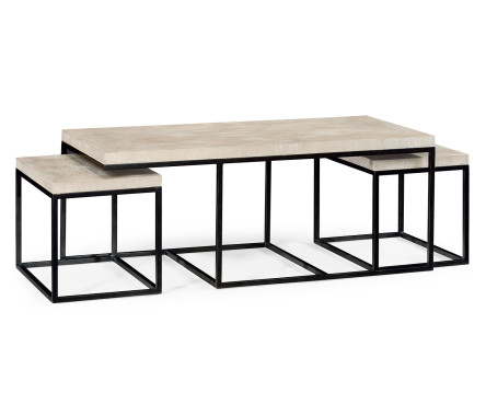 Rectangular Coffee Table in Limed Acacia