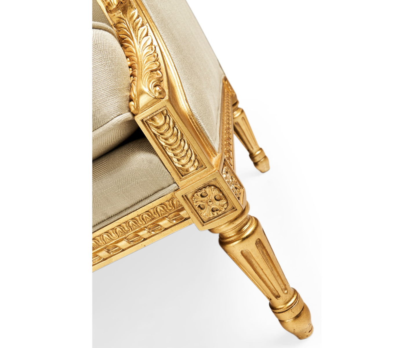 Gold Leaf Two-Seater Sofa