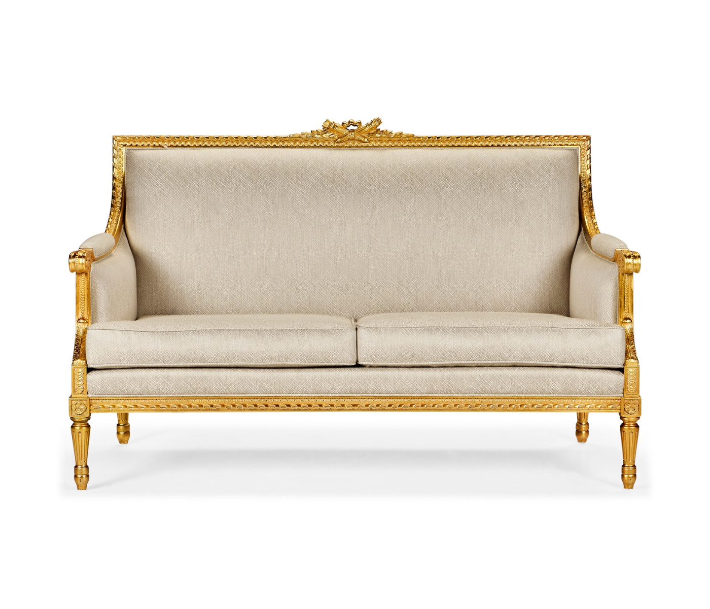 Gold Leaf Two-Seater Sofa