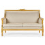 Gold Leaf Two-Seater Sofa