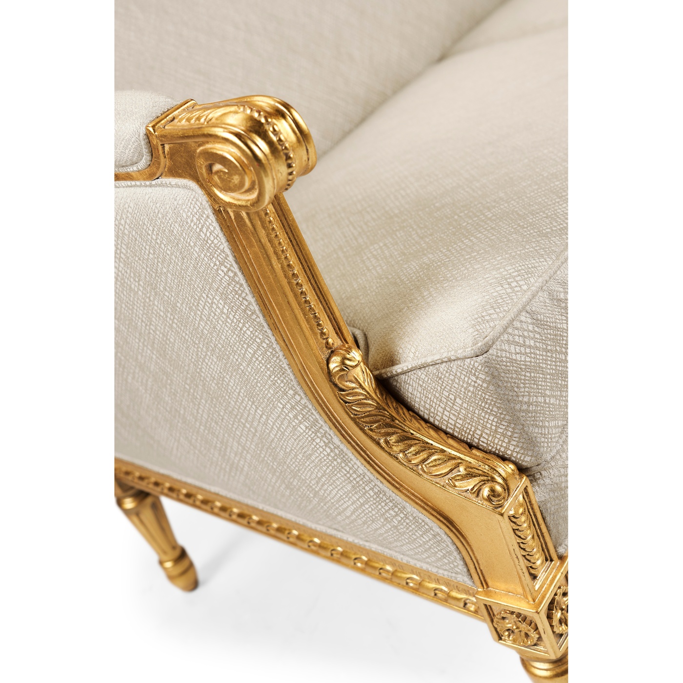 Gold Leaf Two-Seater Sofa