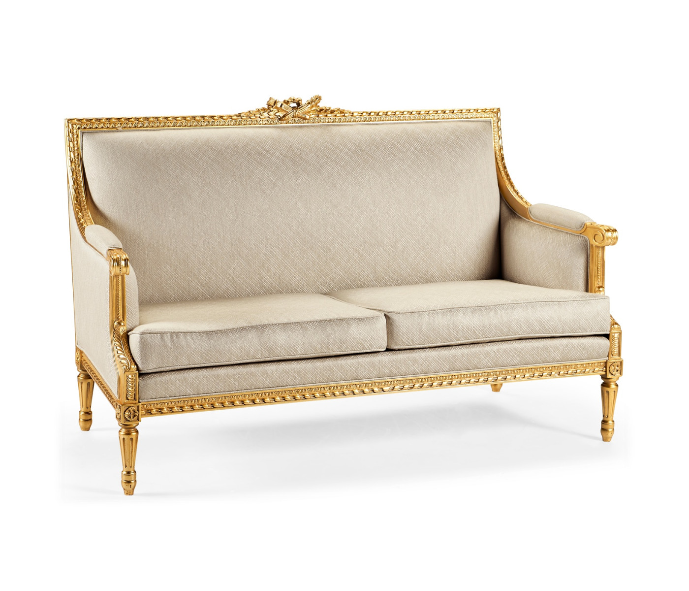 Gold Leaf Two-Seater Sofa