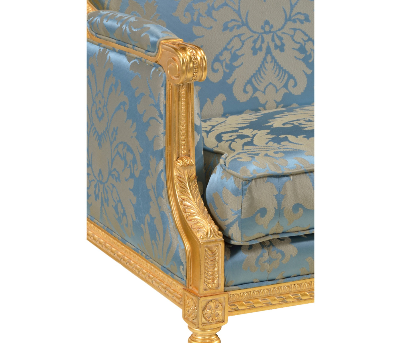 Gold Leaf Two-Seater Sofa