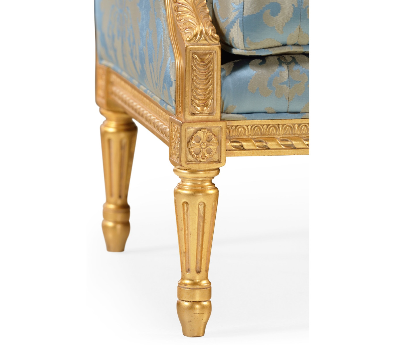 Gold Leaf Two-Seater Sofa