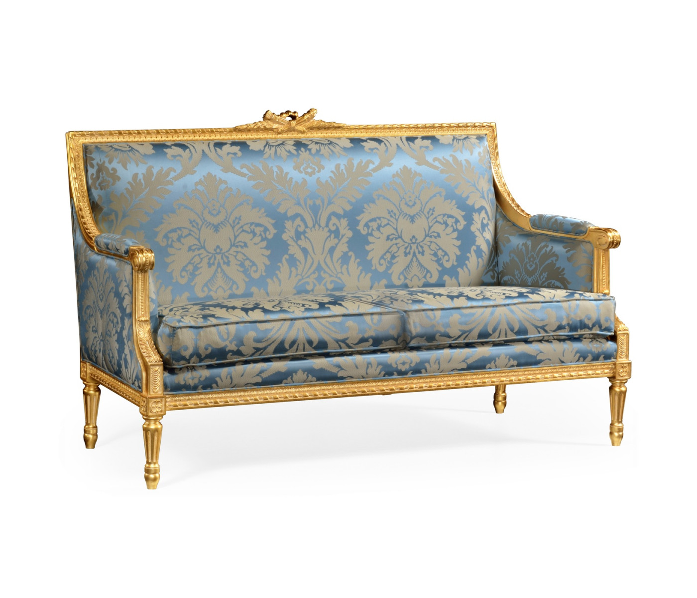 Gold Leaf Two-Seater Sofa