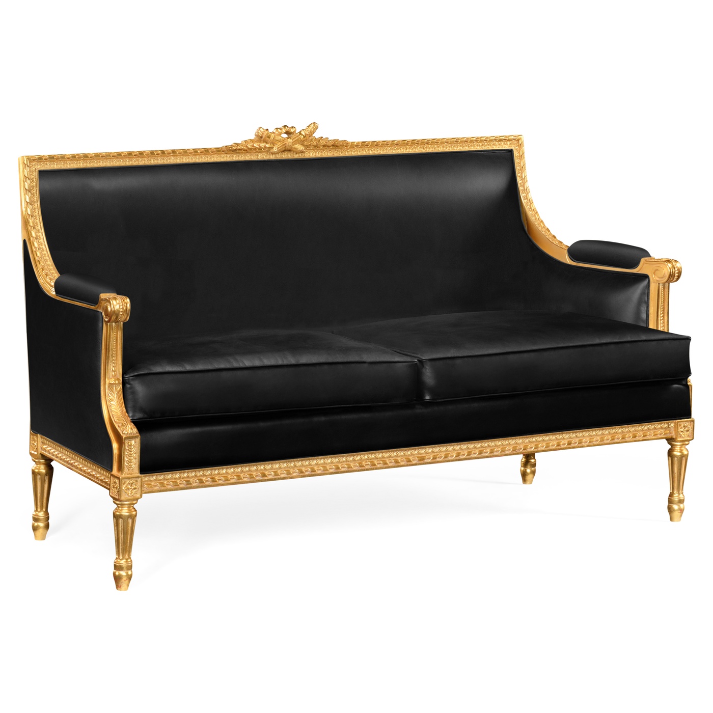 Gold Leaf Two-Seater Sofa