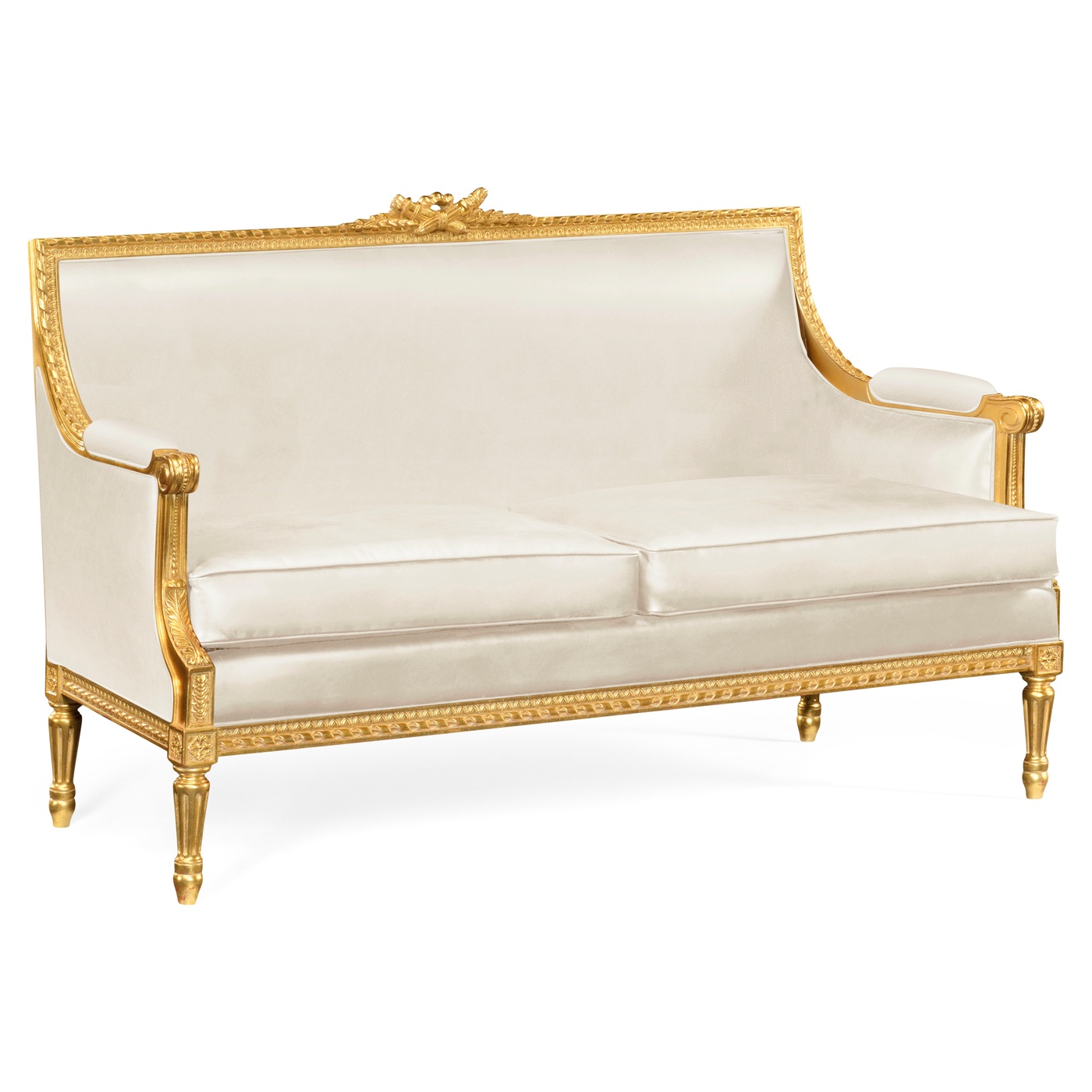 Gold Leaf Two-Seater Sofa