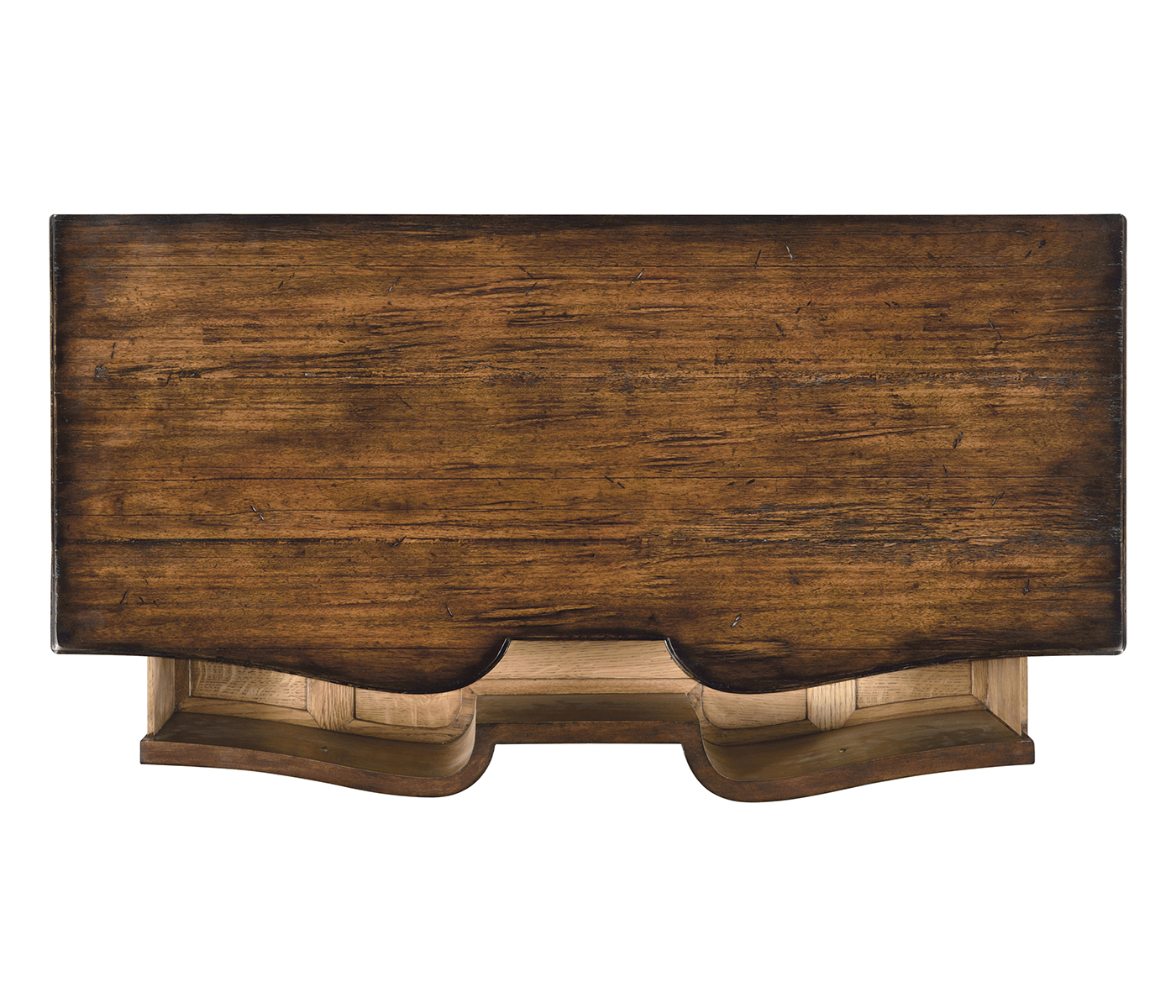 Chest of drawers in rustic walnut