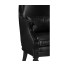 Upholstered occasional chair in black leather