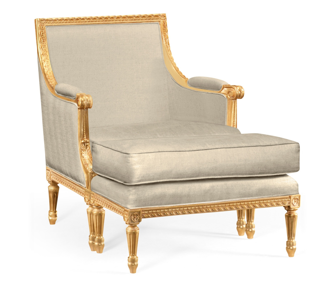 Antique Gold-leaf Occasional Chair