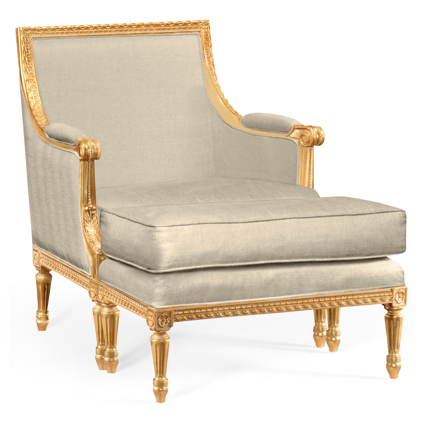 Antique Gold-leaf Occasional Chair