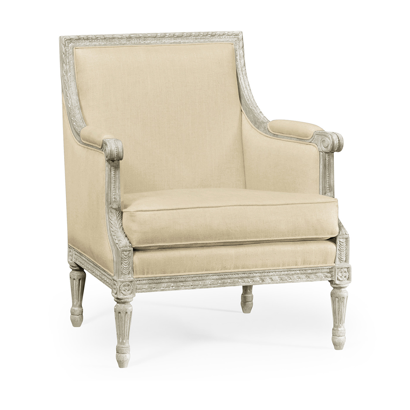 Natural Greige Occasional Chair