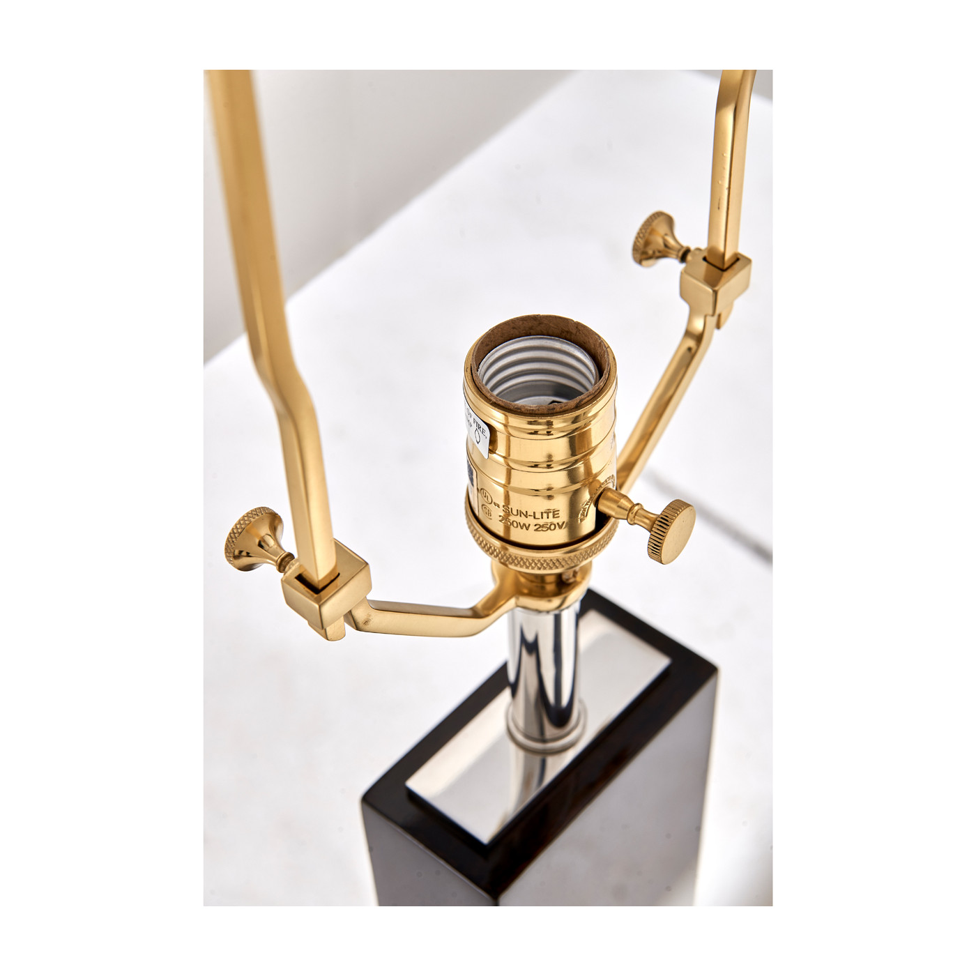 Black Eucalyptus Rectangular Table Lamp