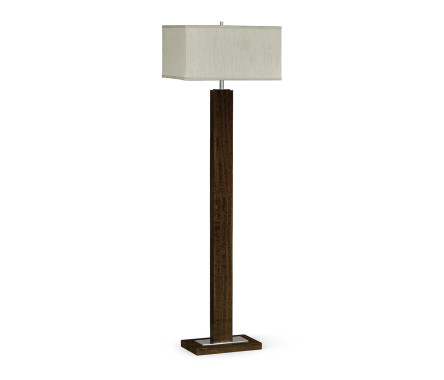 Black Eucalyptus Rectangular Floor Lamp