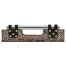 Rectangular Silver Espresso & Eggshell Tray