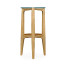 Architectural Round End Table with Glass Top