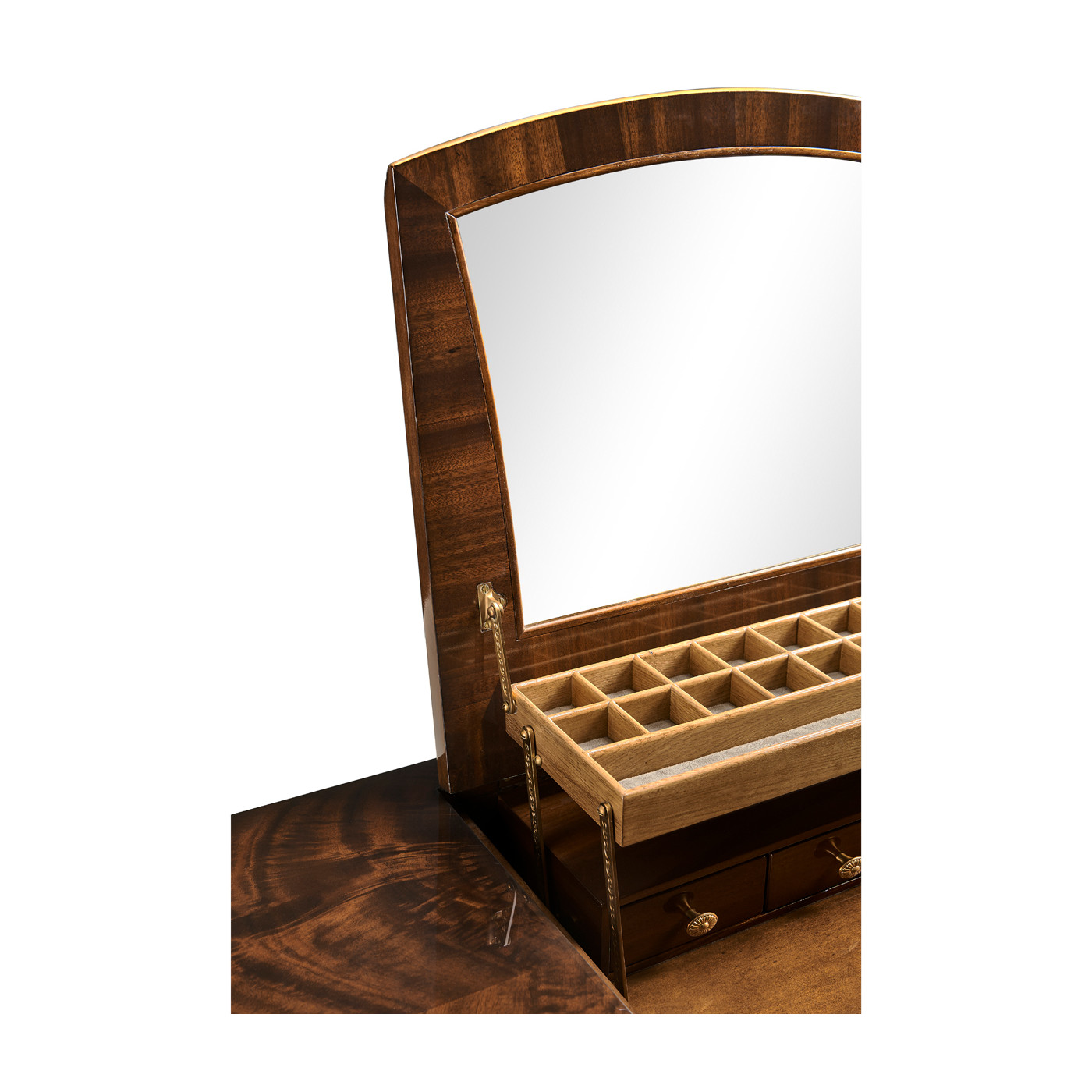 Dressing table with gilt carved detailling