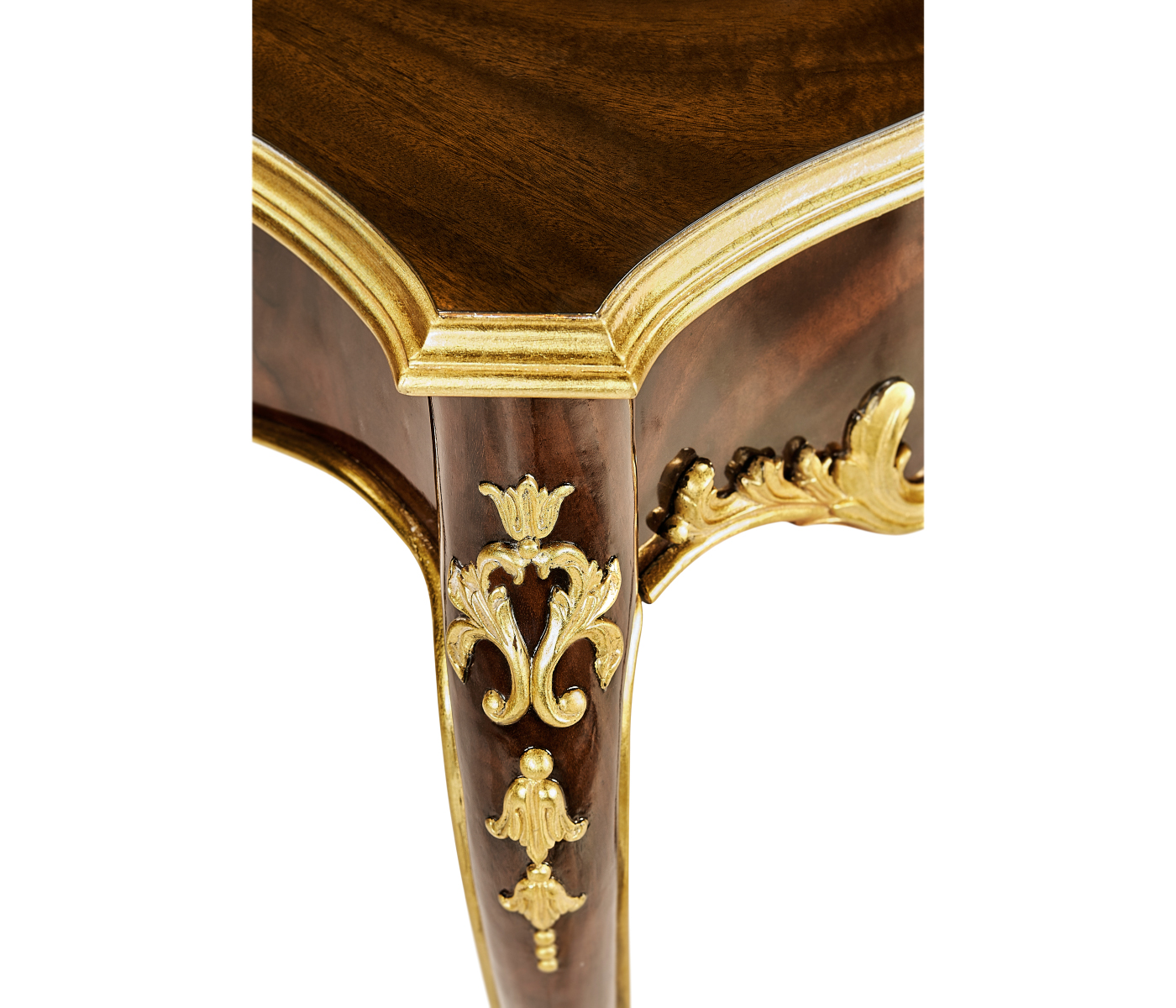 End table with gilt carved detailling