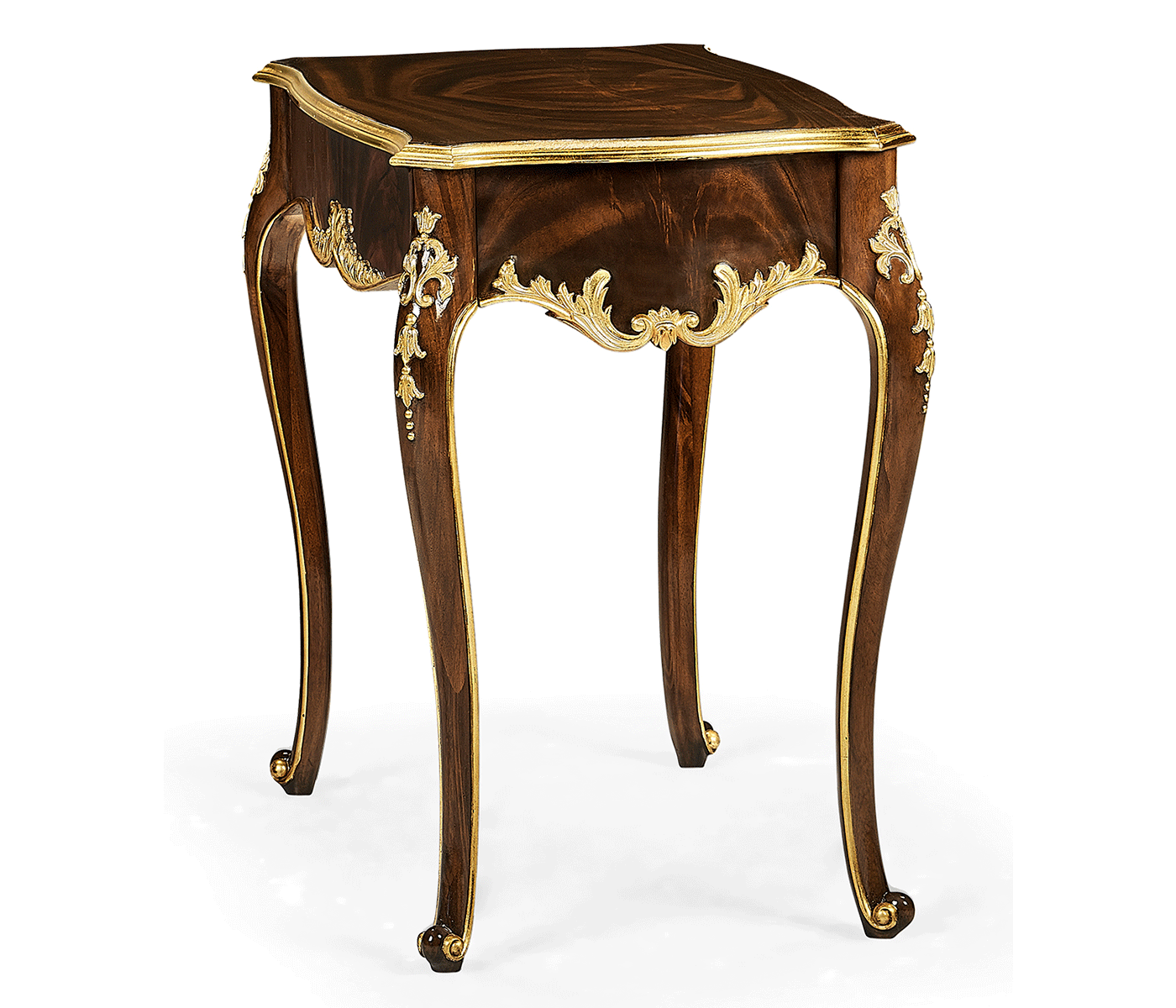 End table with gilt carved detailling