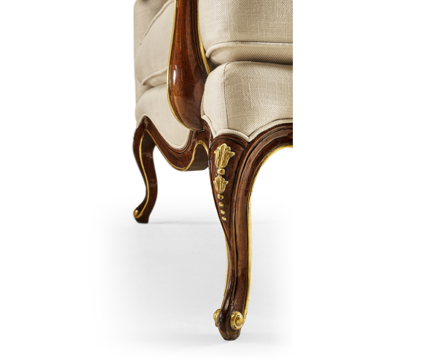 Classical Bench with Gilt Carved Detailing