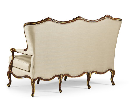 Classical Bench with Gilt Carved Detailing