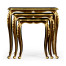 Nesting tables with gilt carved detailling