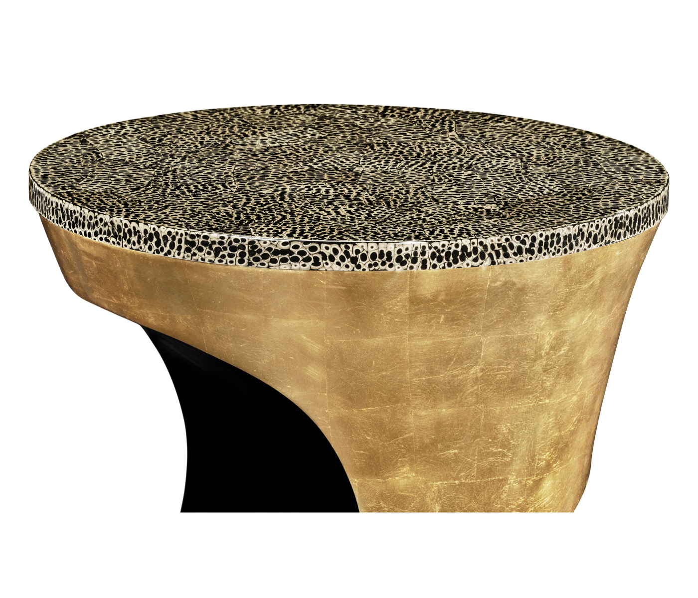 Emperor Gold Round Cut-Out Lamp Table