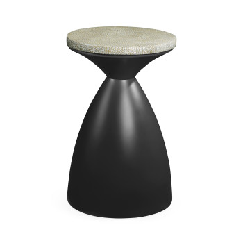 Round Charcoal & Eggshell Wine Table