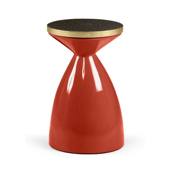 Round Emperor Red & Charcoal Wine Table