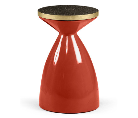 Round Emperor Red & Charcoal Wine Table