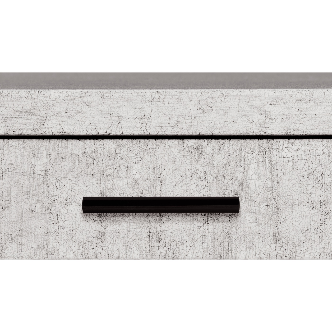 White Smoke Eggshell End Table with Drawer