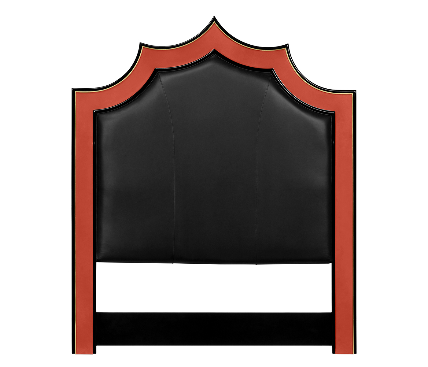 Emperor headboard, UK King in black leather