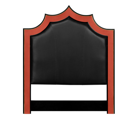 Emperor headboard, UK King in black leather