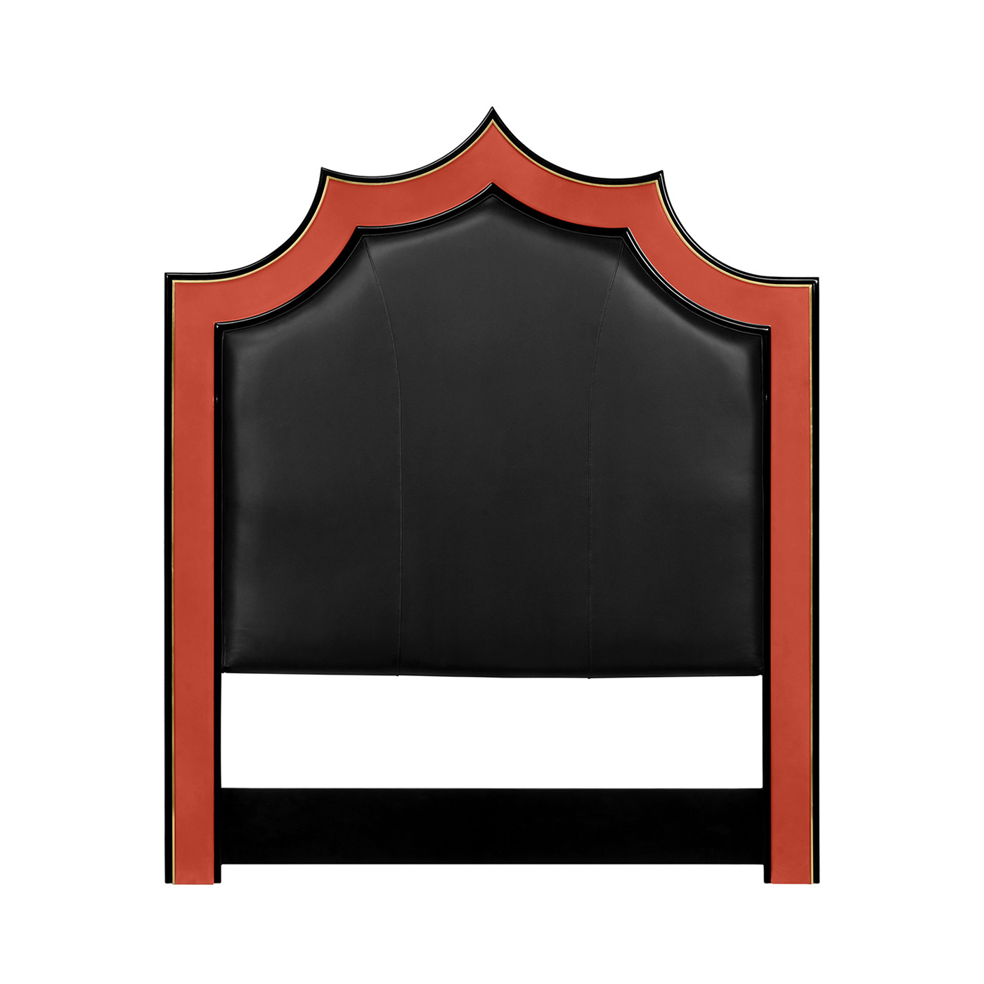 Emperor headboard, US King in black leather
