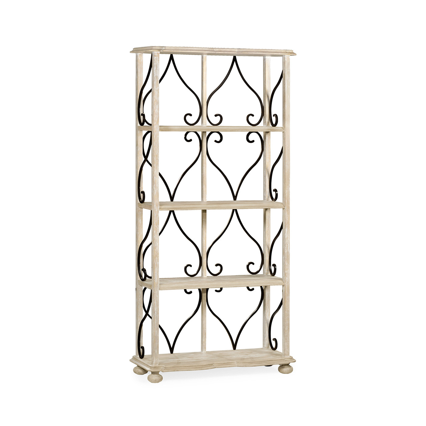 Four-Tier Étagère in Limed Acacia