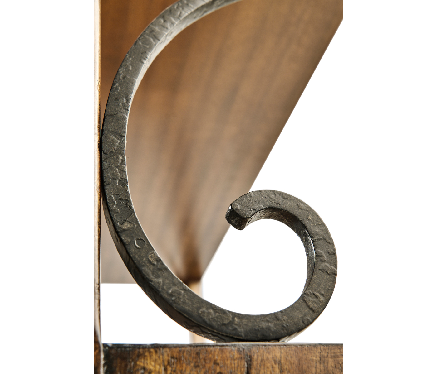 Four-Tier Étagère in Rustic Walnut