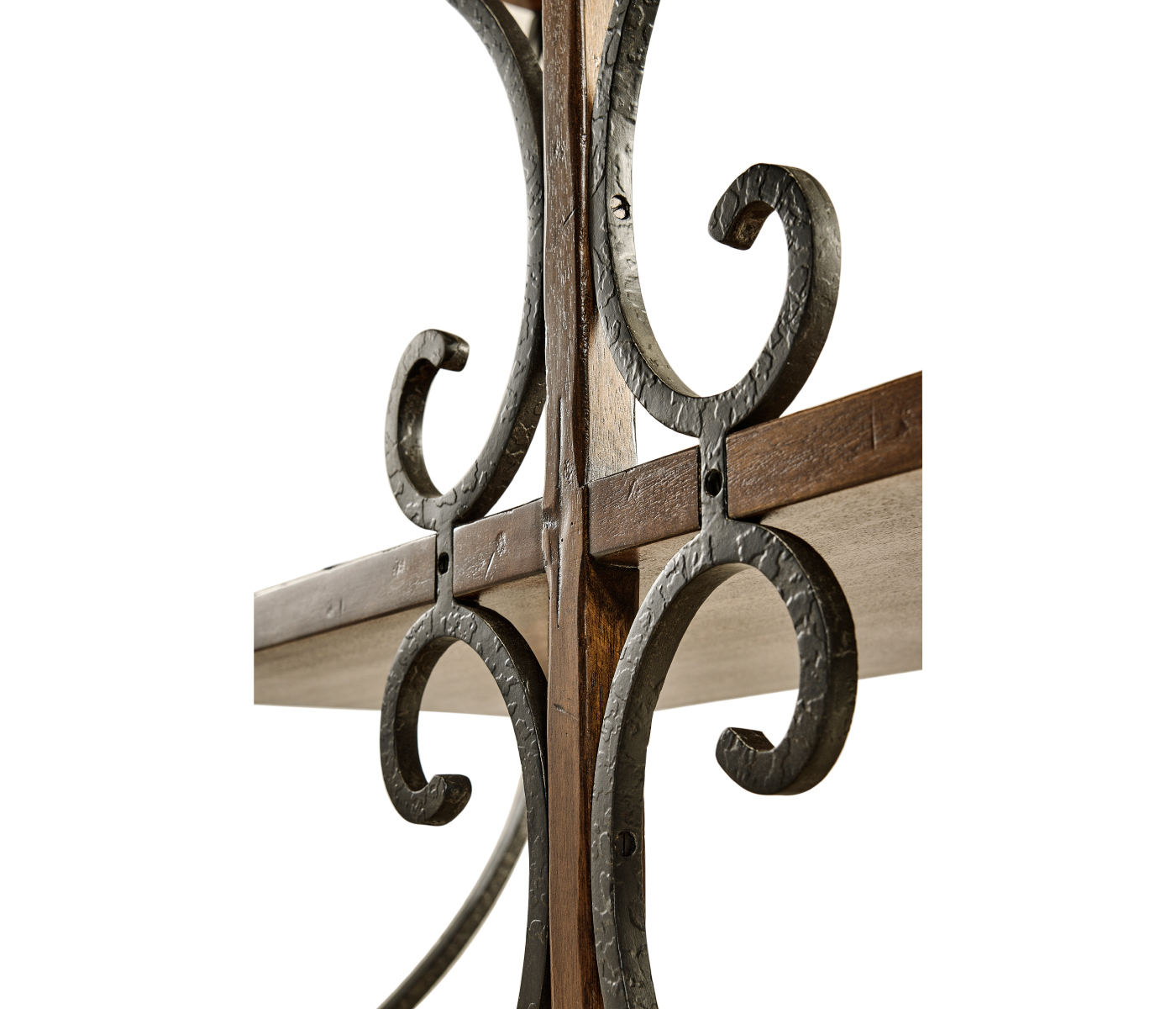 Four-Tier Étagère in Rustic Walnut