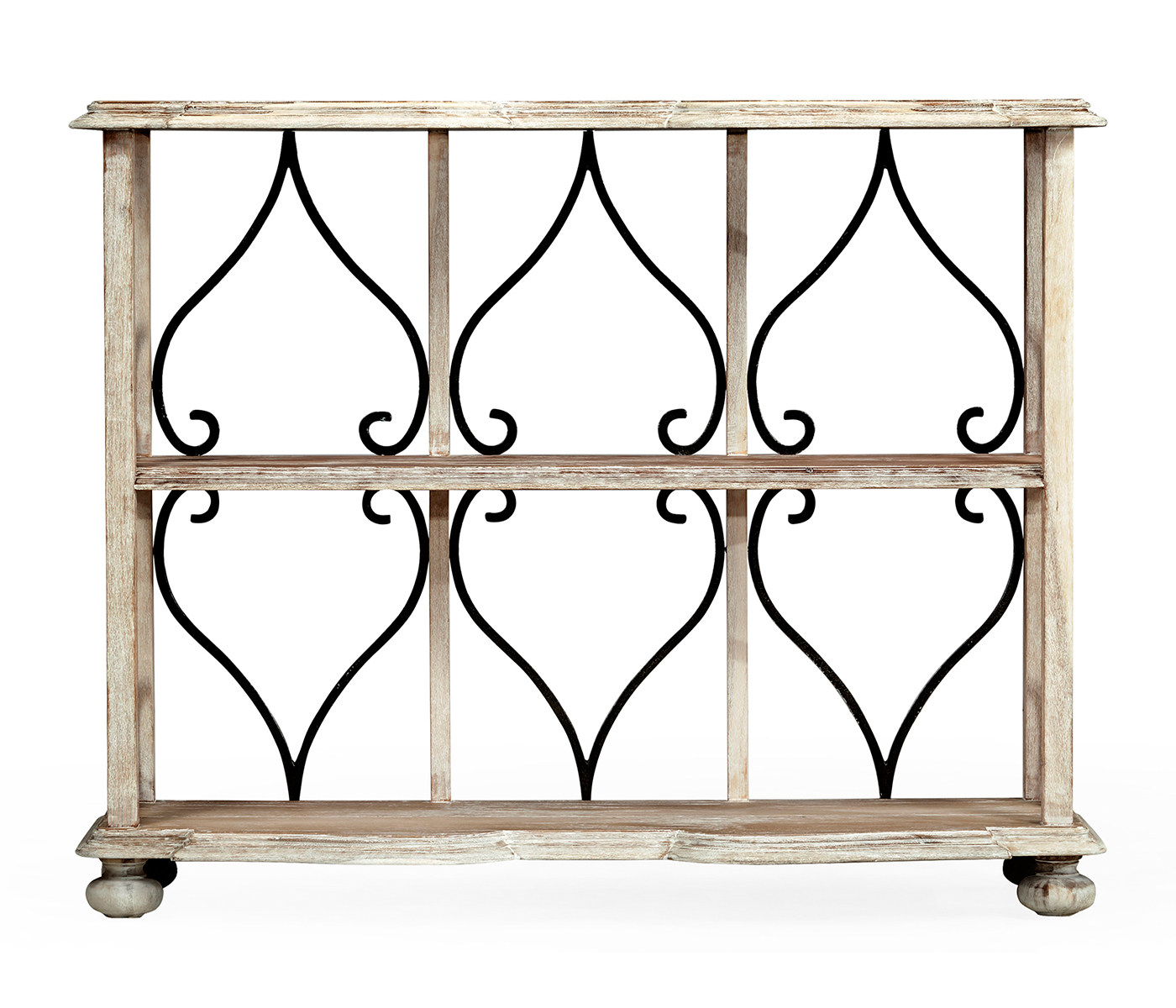 Two-Tier Étagère in Limed Acacia