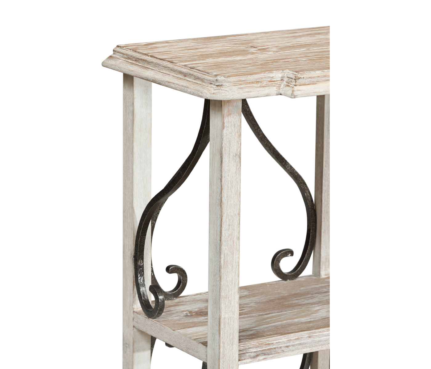 Two-Tier Étagère in Limed Acacia